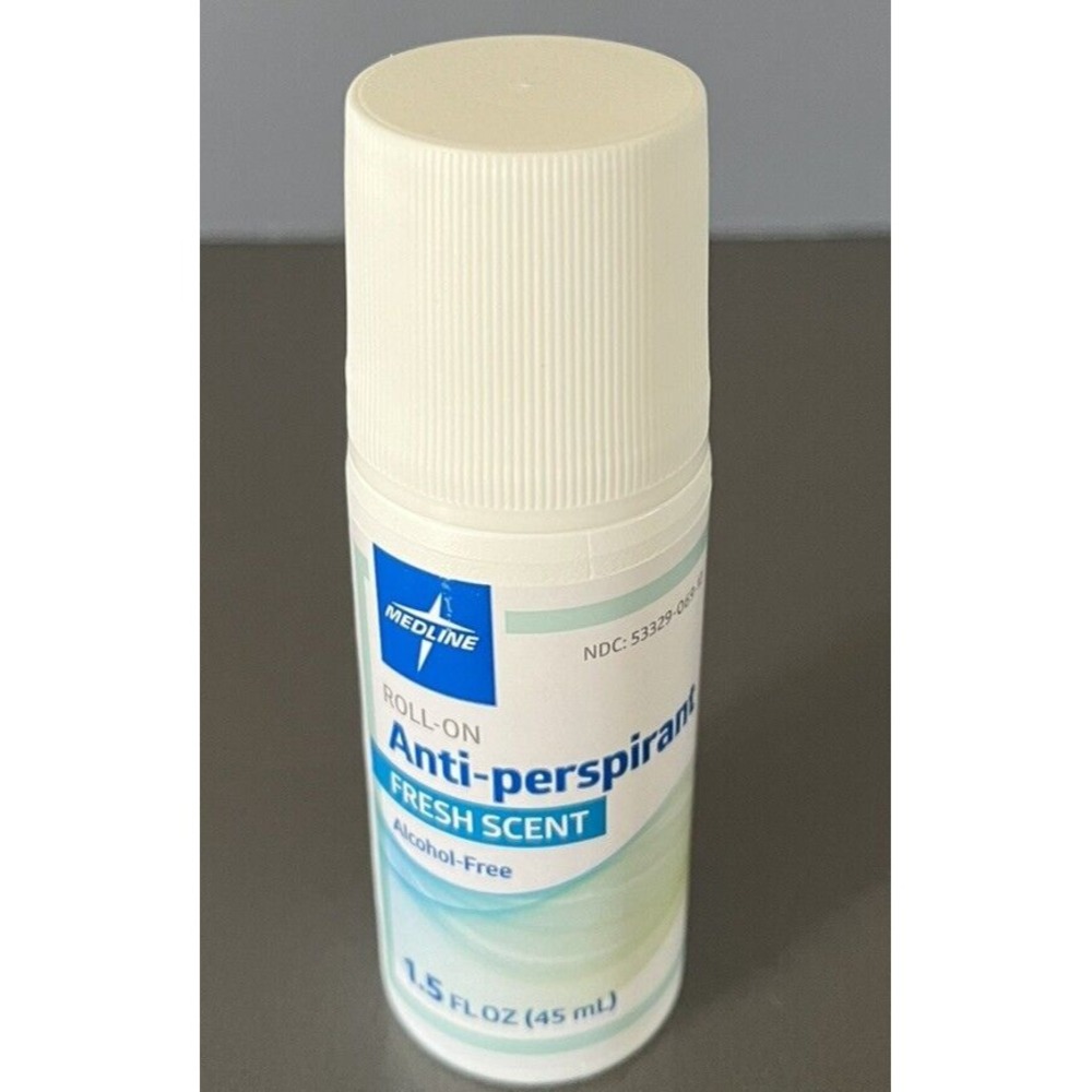 MedLine Roll On Anti-Perspirant Fresh Scent 1.5 FL OZ Alcohol Free Exp 01/27 New